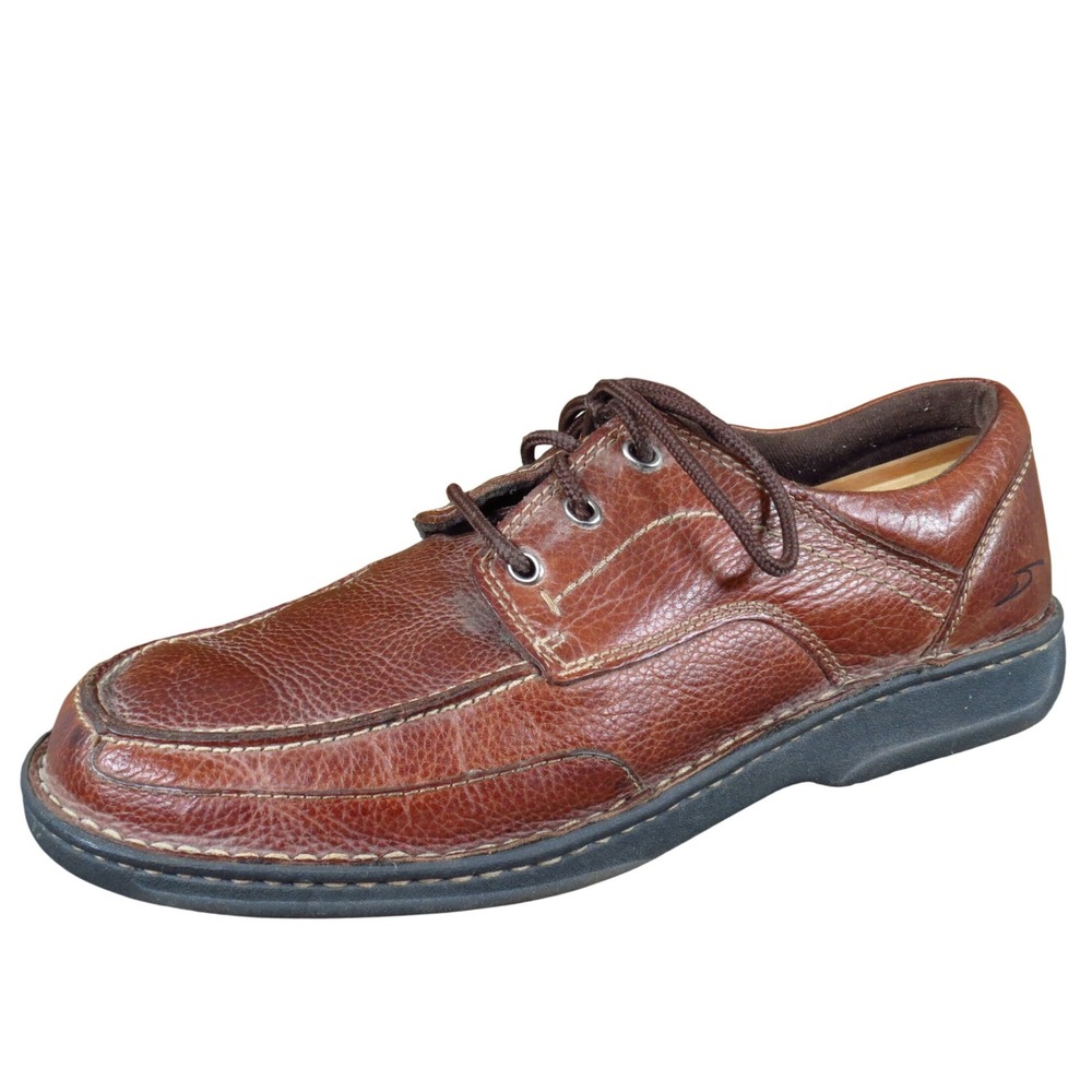 Nunn Bush Warner Men Casual Oxford Shoe Size 11 Walking Comfort Brown Leather